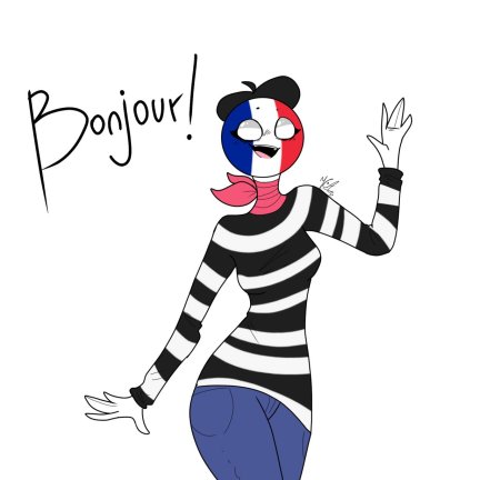 Кантрихуманс франция девушка