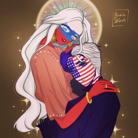 Россия и америка шип countryhumans 18