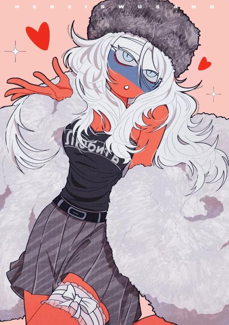 Россия countryhumans девушка