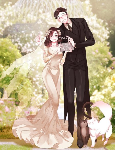 Аниме свадьба anime wedding