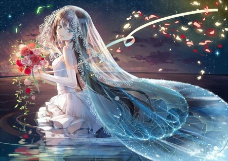 Красивая аниме девушка