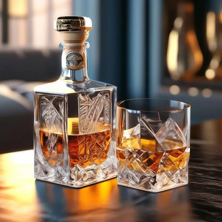Графин glass whisky decanter.