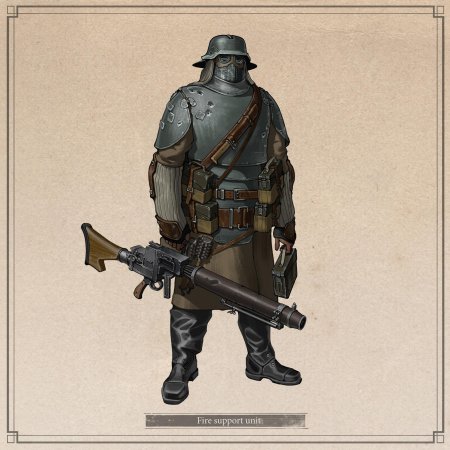 Дизельпанк солдат первой мировой войны