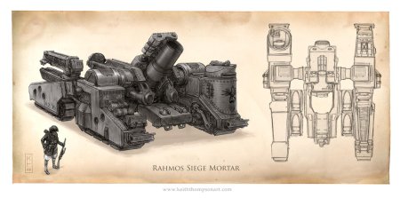 Дизельпанк артиллерия концепт арт