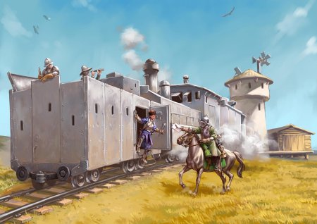 Бронепоезд стимпанк дизельпанк