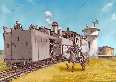 Бронепоезд дизельпанк
