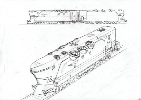 Поезда раскраска
