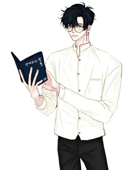 Аниме парень с очками
