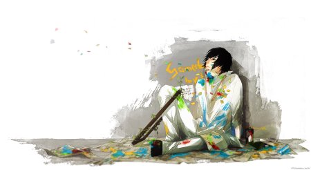 Парень художник арт