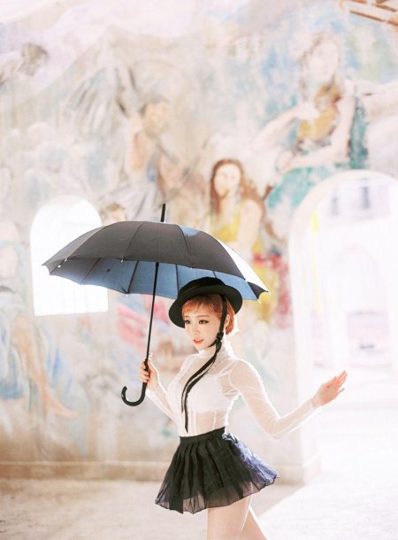 Фотосессия с зонтом