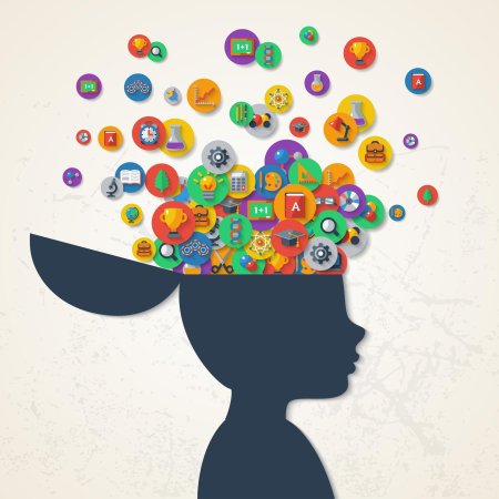 Векторные иллюстрации мышление