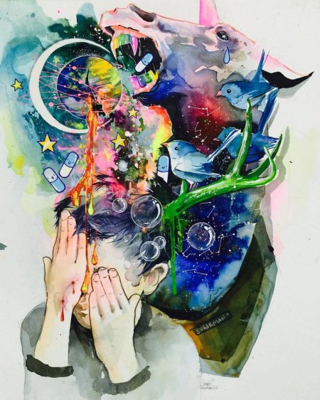 Художница lora zombie