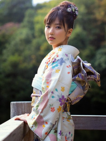 Японка в кимоно