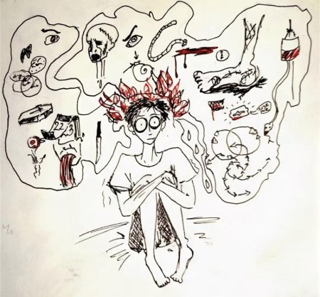 Паническая атака иллюстрация