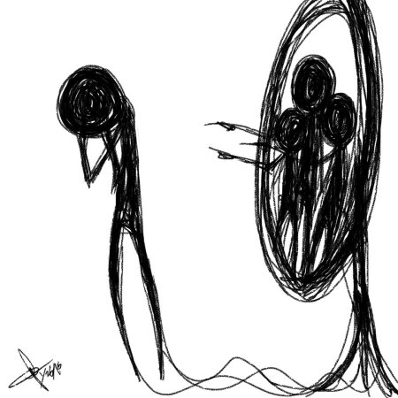 Легкие рисунки страшные