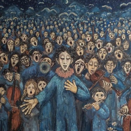 Картины с множеством людей