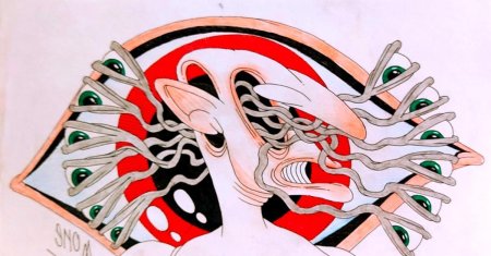 Японская художница с шизофренией