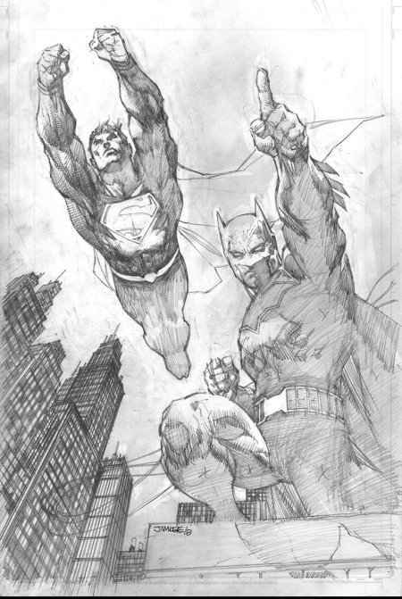 Бэтмен карандашом