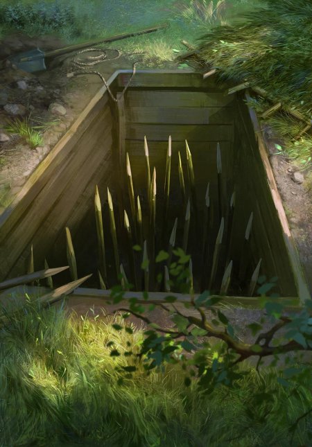 Волчья яма ловушка