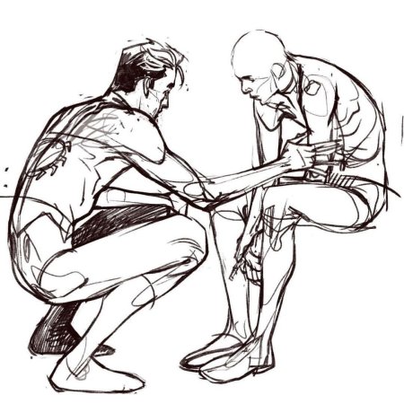 Позы для рисования раненых