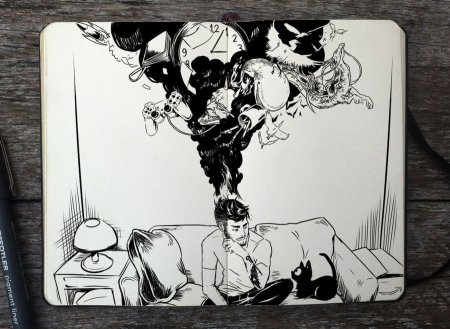 Скетчбук для рисования комиксов