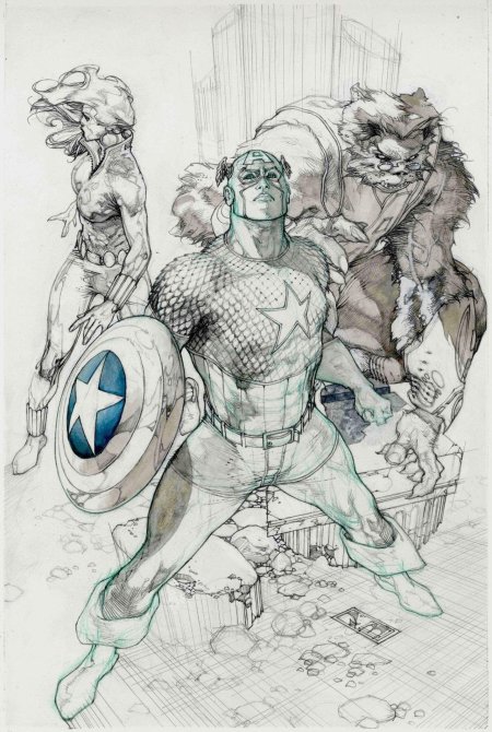 Комиксы марвел карандашом