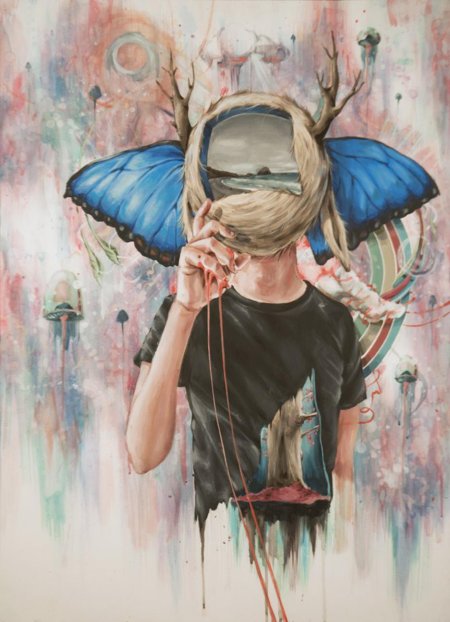 Девушка бабочка