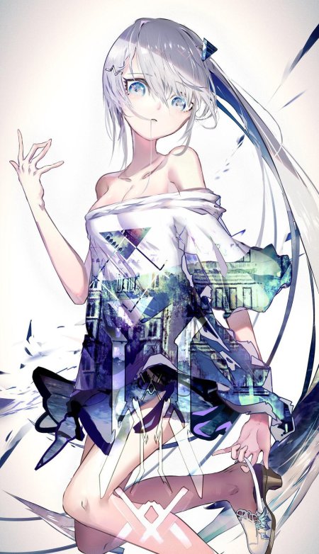 Аниме девушка необычная