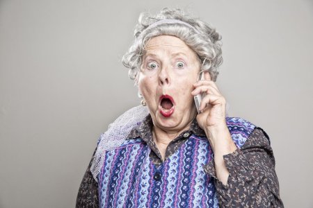 Бабушка в шоке