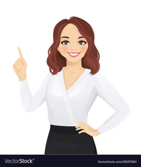 Деловая женщина рисунок