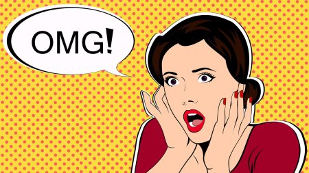 Поп арт девушка