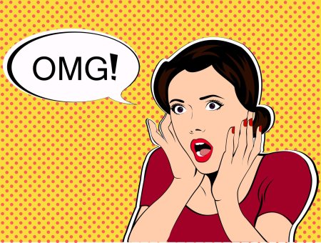 Поп арт девушка