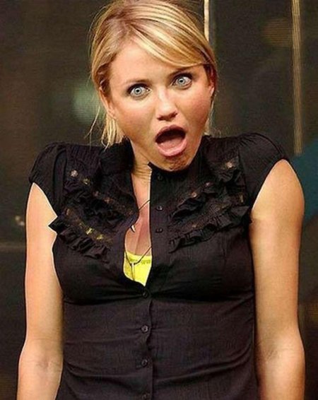 Кэмерон диаз open mouth