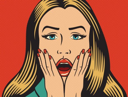 Поп арт девушка