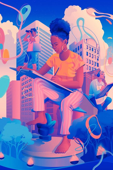 Иллюстрации графический дизайн