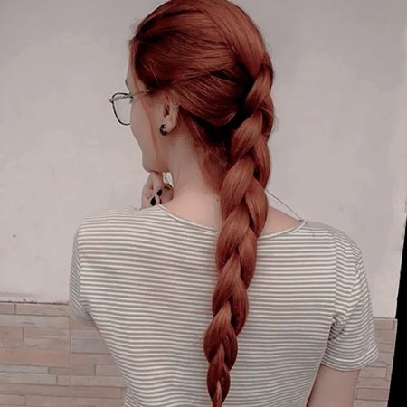 Длинные рыжие волосы