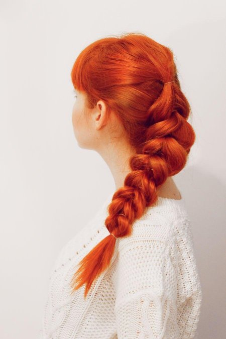 Прически на длинные рыжие волосы
