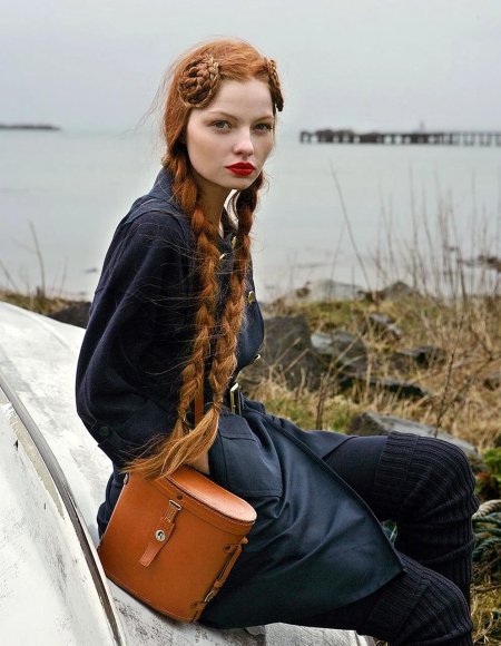 Девушки с рыжими косами длинными