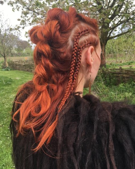 Прически в стиле викингов женские