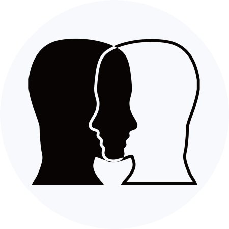 Голова силуэт