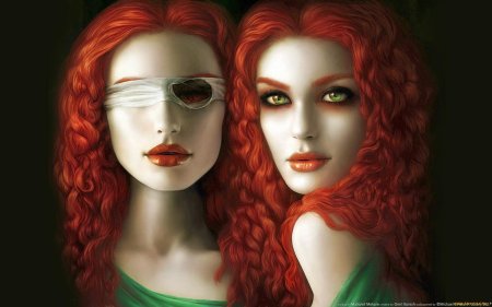 Рыжая ведьма с зелеными глазами