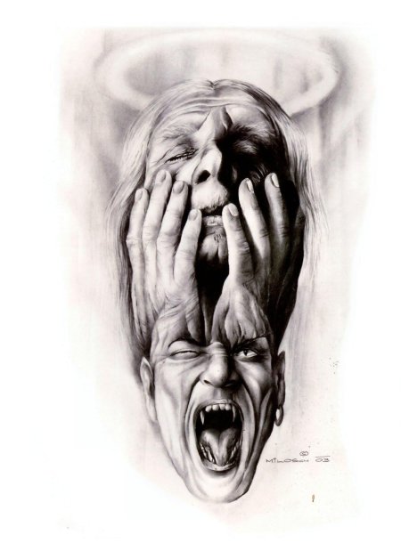 Тату ужасы эскизы