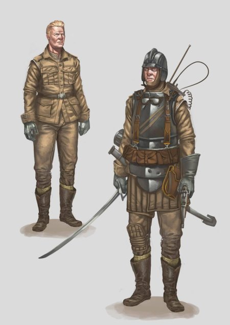 Дизельпанк имперский солдат