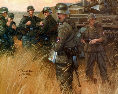 Советские солдаты против немцев