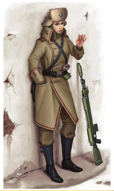Советская снайперша арт