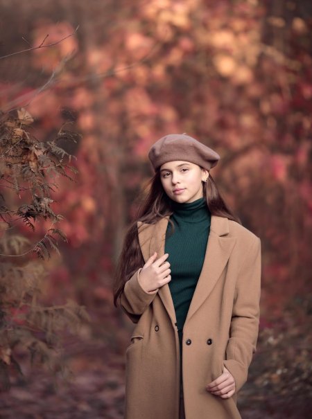 Фотосессия в пальто