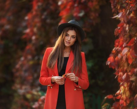 Фотосессия в пальто