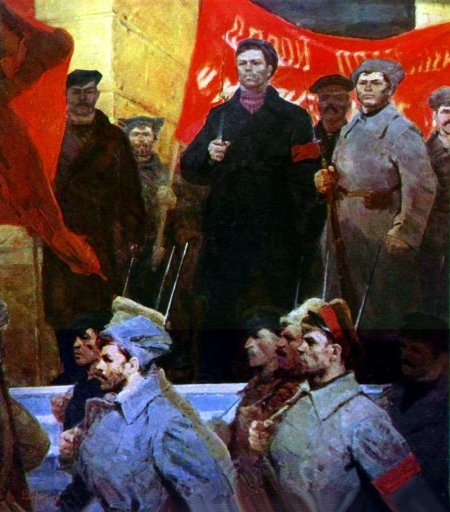 Картина октябрьская революция