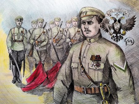 Белая армия рисунки дмитрия альшаева