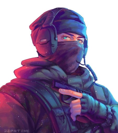 Rainbow six siege glaz art